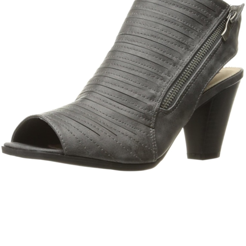 2 Lips Too Charcoal Heeled Booties